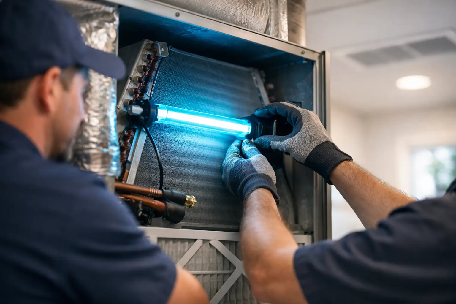 UV Light HVAC Installation for Cleaner Air